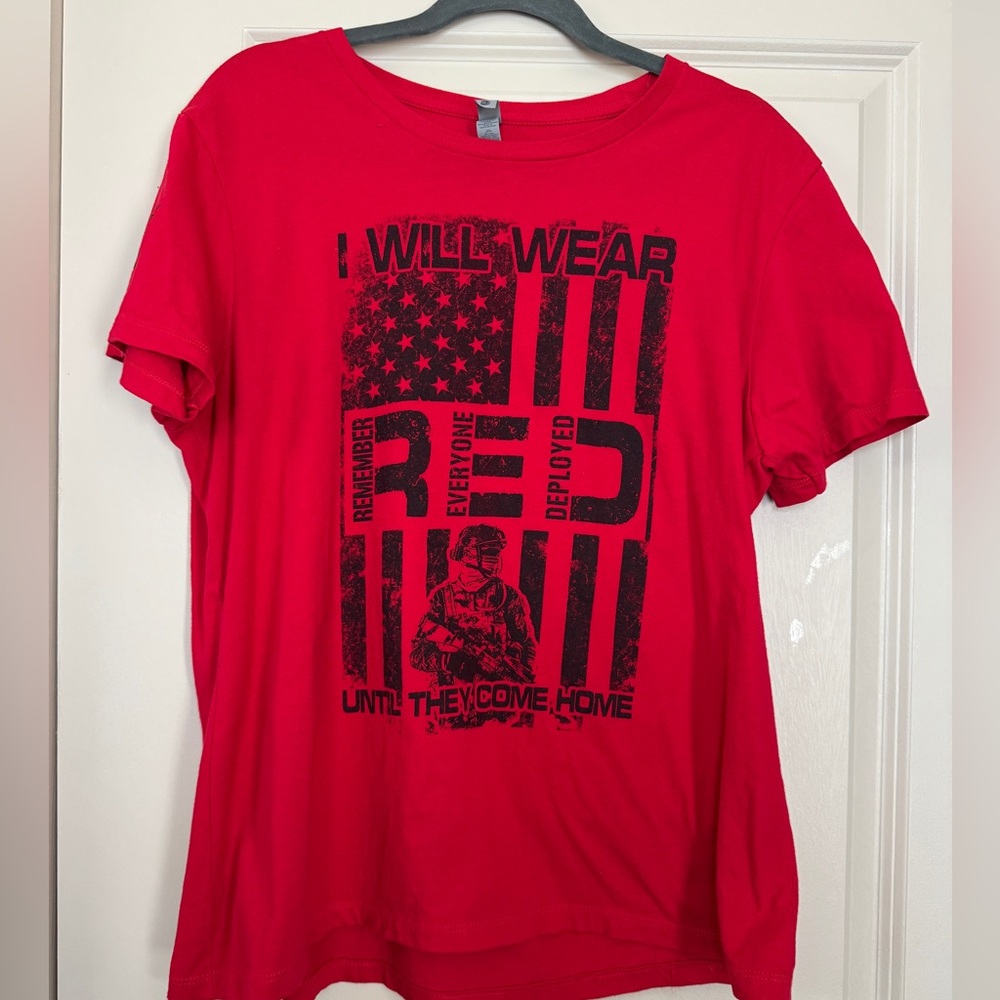 RED Friday shirt. Til Valhalla. 3x